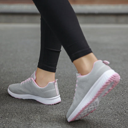 Women’s Breathable Mesh Sports Sneakers – Lightweight Running & Casual Shoes