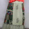 POL Printed Patchwork Embroidered Ruffled Skirt