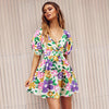 Sunset Sorbae Bloom Mini Dress
