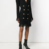 Midnight Luxe Fringe Woolen Jacket Dress