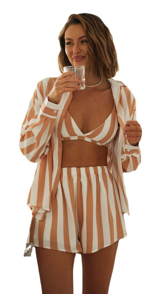 Morning Mood Striped Lounge Set