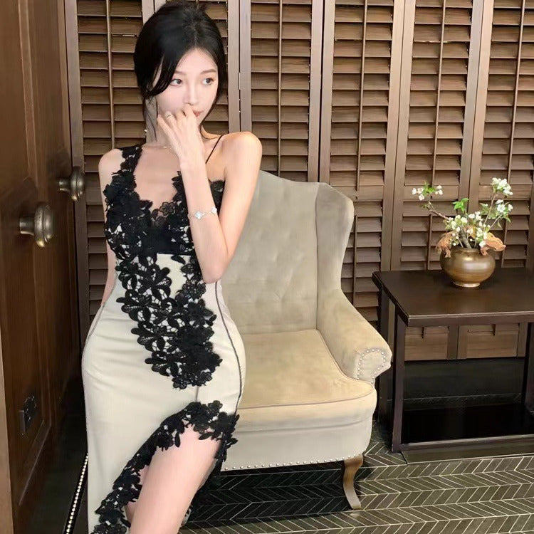 Robe nuisette en dentelle Primrose