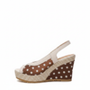 Polka Crush Espadrille peep Toe Wedge Sandals