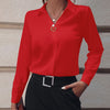 Boardroom Bliss Satin-Feel Blouse
