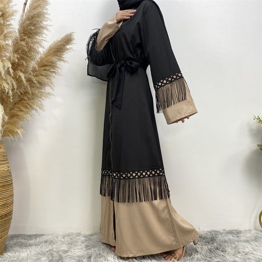 Fringe Accents Symphony Gown