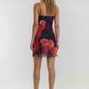 Electric Ivanna Inkblot Slip Mini Dress