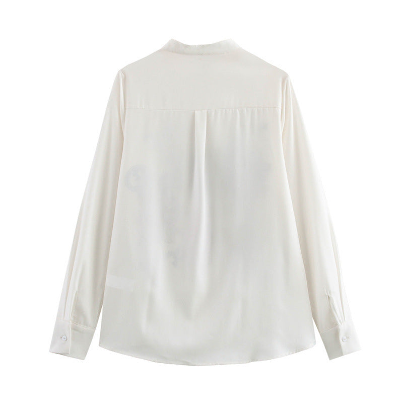 Retro Spark – Flower Print Long Sleeve  Shirt