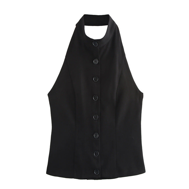 Sweet Breeze – Neckholder-Weste &amp; Schlitzrock-Set 