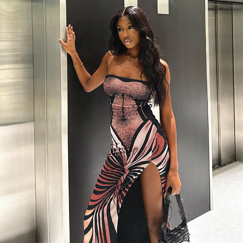 Afterglow Illusion Dress"