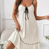 Full Size Tiered Ruffled Lounge Dress with Contrast Trim Plus Size - Lustreve