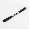 Geometric Double Buckle Elastic Belt - Lustreve