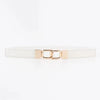 Geometric Double Buckle Elastic Belt - Lustreve