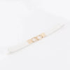 Geometric Double Buckle Elastic Belt - Lustreve