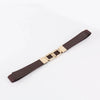 Geometric Double Buckle Elastic Belt - Lustreve