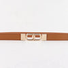 Geometric Double Buckle Elastic Belt - Lustreve