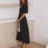 Gracefully Yours Puff - Sleeve Tiered Maxi Dress - Lustreve