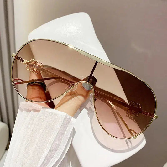 Gradient Aviator Sunglasses - Lustreve