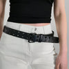 Grommet PU Leather Belt - Lustreve