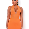 Lustwave Halter Sculpted Mini Dress