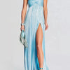 Just a Split Sweetheart Neck Tube Maxi Dress - Lustreve