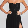 Just a Split Sweetheart Neck Tube Maxi Dress - Lustreve