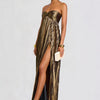 Just a Split Sweetheart Neck Tube Maxi Dress - Lustreve