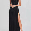 Just a Split Sweetheart Neck Tube Maxi Dress - Lustreve