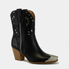 Beast Fashion Cut-Out Floral Embroidery Boots