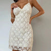 Lace Bodycon Mini Dress - Lustreve