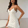 Lace Bodycon Mini Dress - Lustreve
