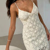 Lace Bodycon Mini Dress - Lustreve