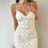 Lace Bodycon Mini Dress - Lustreve