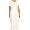Lace Detail Short Sleeve Lounge Dress - Lustreve
