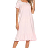 Lace Detail Square Neck Lounge Dress - Lustreve