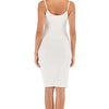 Lace Detail V - Neck Spaghetti Strap Lounge Dress - Lustreve