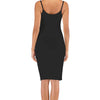 Lace Detail V - Neck Spaghetti Strap Lounge Dress - Lustreve