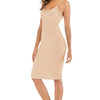 Lace Detail V - Neck Spaghetti Strap Lounge Dress - Lustreve