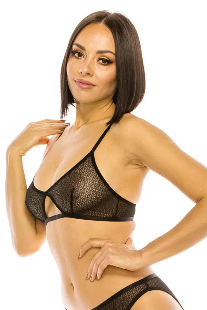 Lace Triangle Bralette - Lustreve