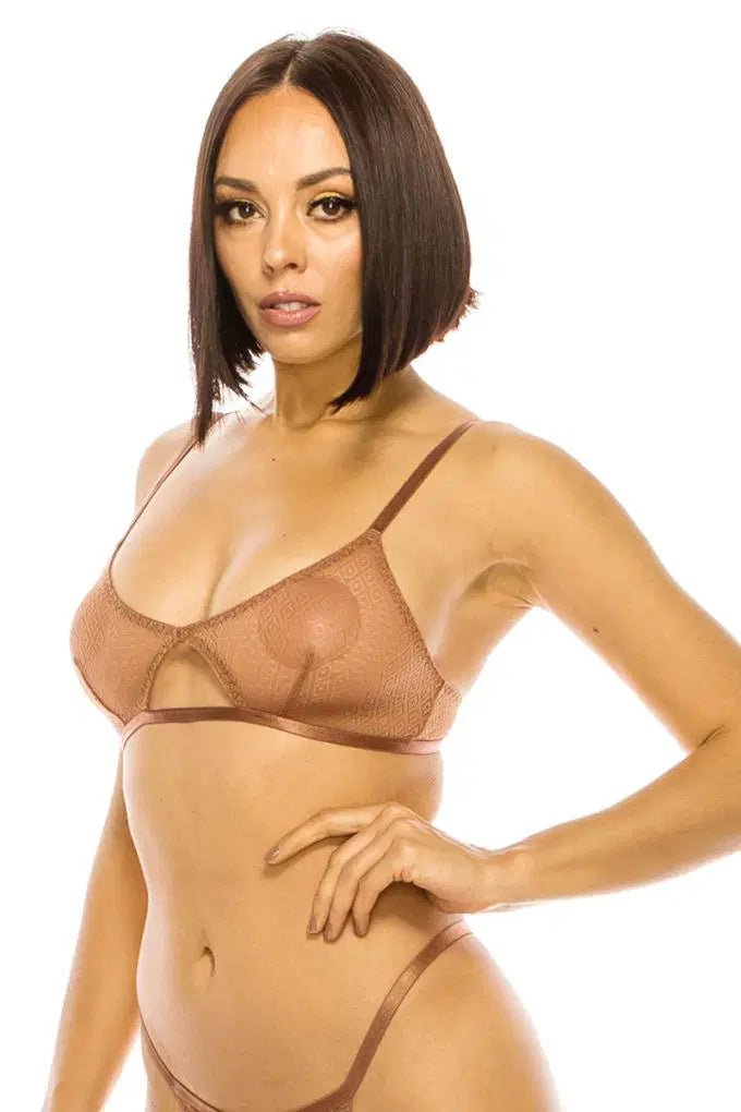 Lace Triangle Bralette - Lustreve