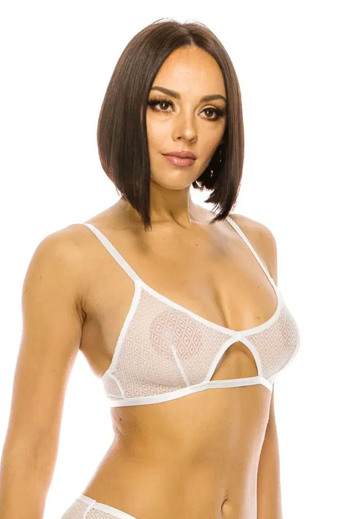 Lace Triangle Bralette - Lustreve