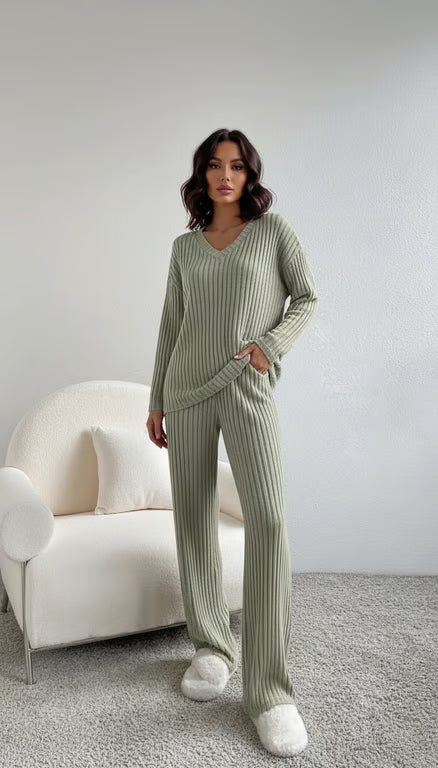 Stripes & Style Suit Set"