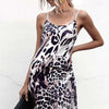 Leopard Wildside Spaghetti Strap Bodycon Dress - Lustreve