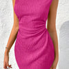 Lila Sleeveless Ribbed Bodycon Dress - Lustreve