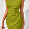 Lila Sleeveless Ribbed Bodycon Dress - Lustreve