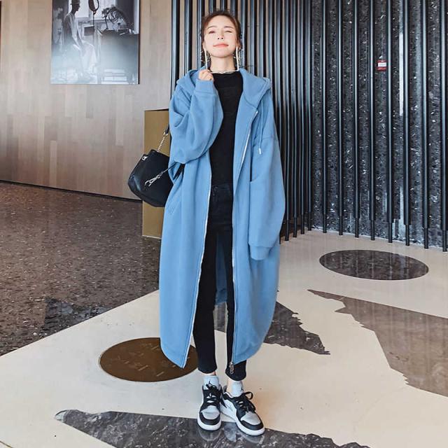 Robe cardigan à capuche oversize doublée de polaire Cloud Nine