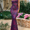 Love Grows Here Floral Lace - Up Maxi Dress - Lustreve