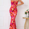 Love Grows Here Floral Lace - Up Maxi Dress - Lustreve