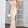 Love Grows Here Floral Lace - Up Maxi Dress - Lustreve