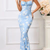 Love Grows Here Floral Lace - Up Maxi Dress - Lustreve