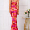 Love Grows Here Floral Lace - Up Maxi Dress - Lustreve